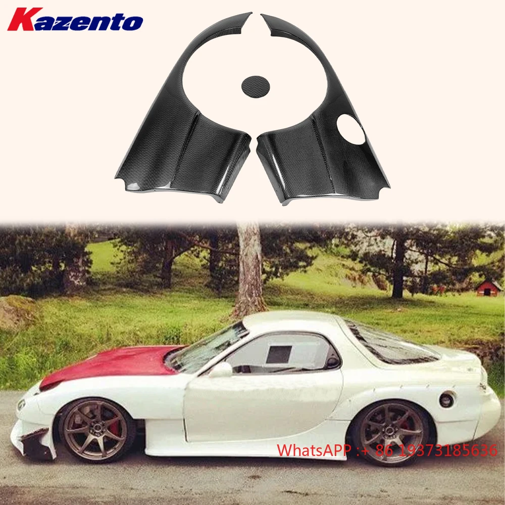 For Mazda RX7 FD3S RE-GT Kit Carbon Fiber Rear Quarter Panel Fender Flares