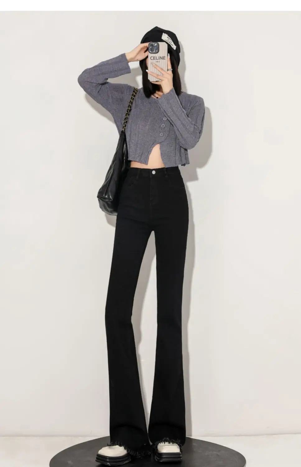 

Skinny Jeans Woman Quality Texture Material Feel Female Denim Fashion Comfortable Lasting Wear Resistant Anti Wrinkle Durable