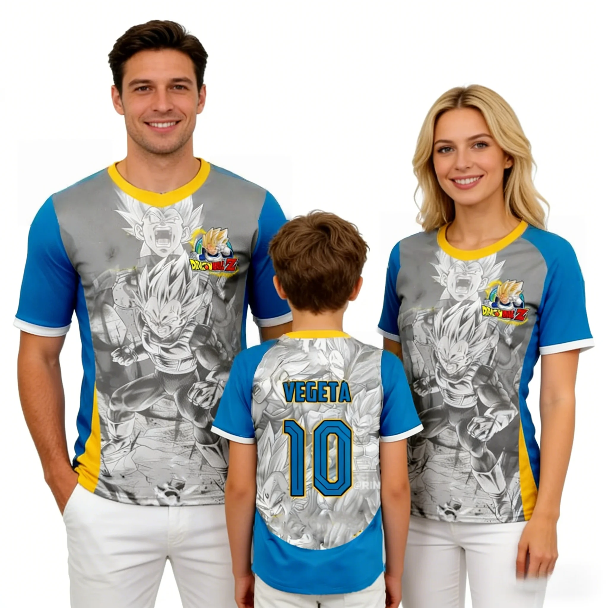 2026 Sommer Dragon Ball Retro Fitness T-Shirt Herren Oversize 3D-Druck Kurzarm Familien-Unisex Kinder-Sportshirt