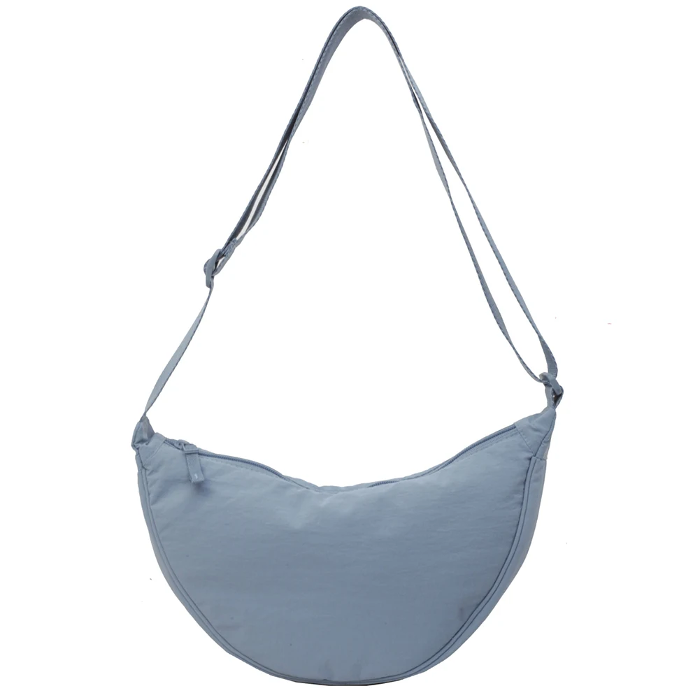 Borsa ascellare mezza luna da donna borsa a mezzaluna a tracolla in tinta unita borsa a tracolla elegante tracolla regolabile per la festa in vacanza