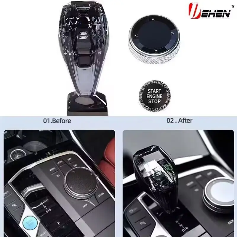 

Applicable to 2023 BMW new 3 series 2 series i3 ix3 i4 ix4 7 modified crystal gear handle gear head