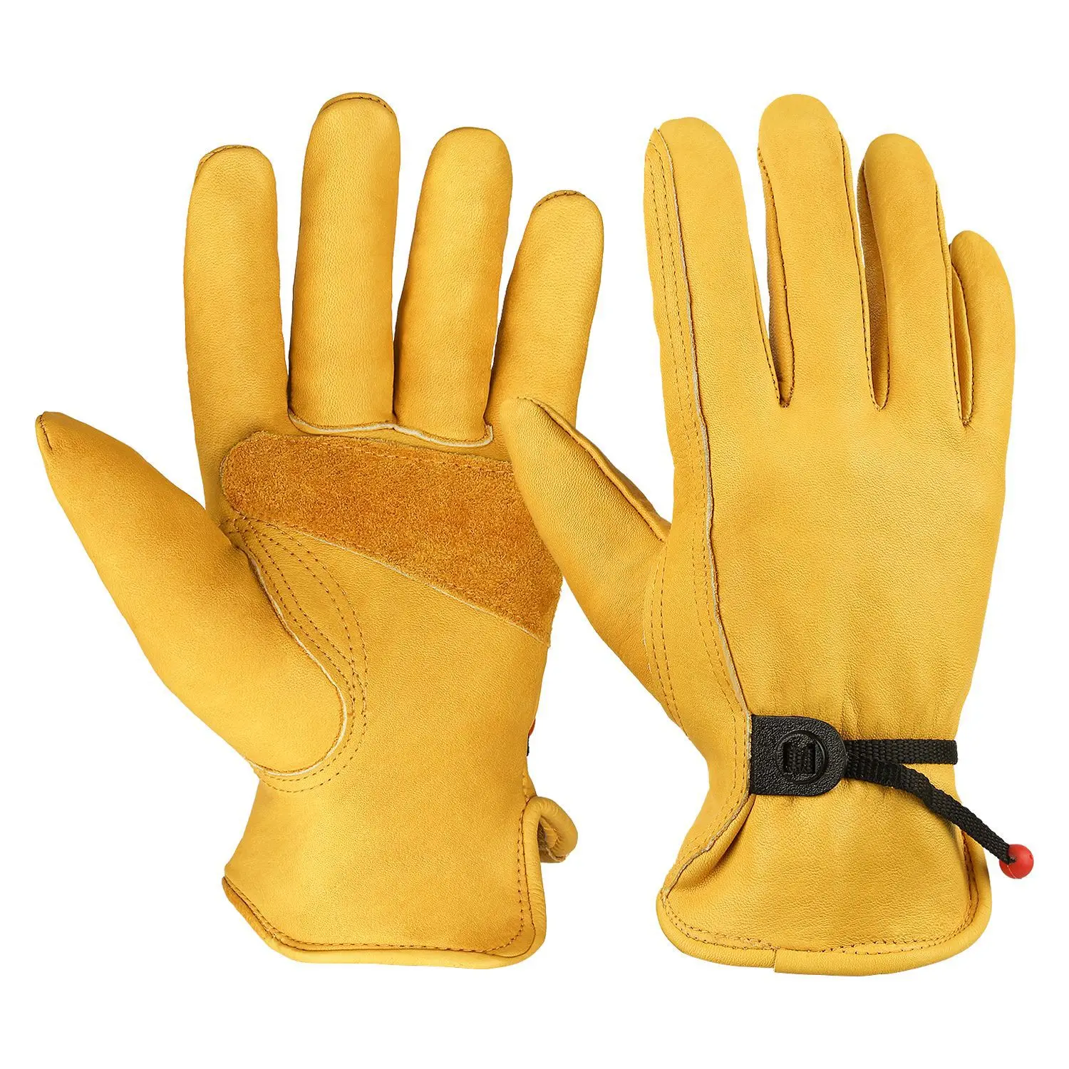 

Cowhide Leather Working Gloves for Driving Heavy Duty Mechanic Ranch - Women Gardening Leather Glove