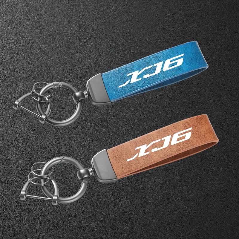 

High-Grade Leather Motorcycle Keychain Holder Keyring For Yamaha XJ6 XJ6F XJ6N DIVERSION 2024-2025 Accessories