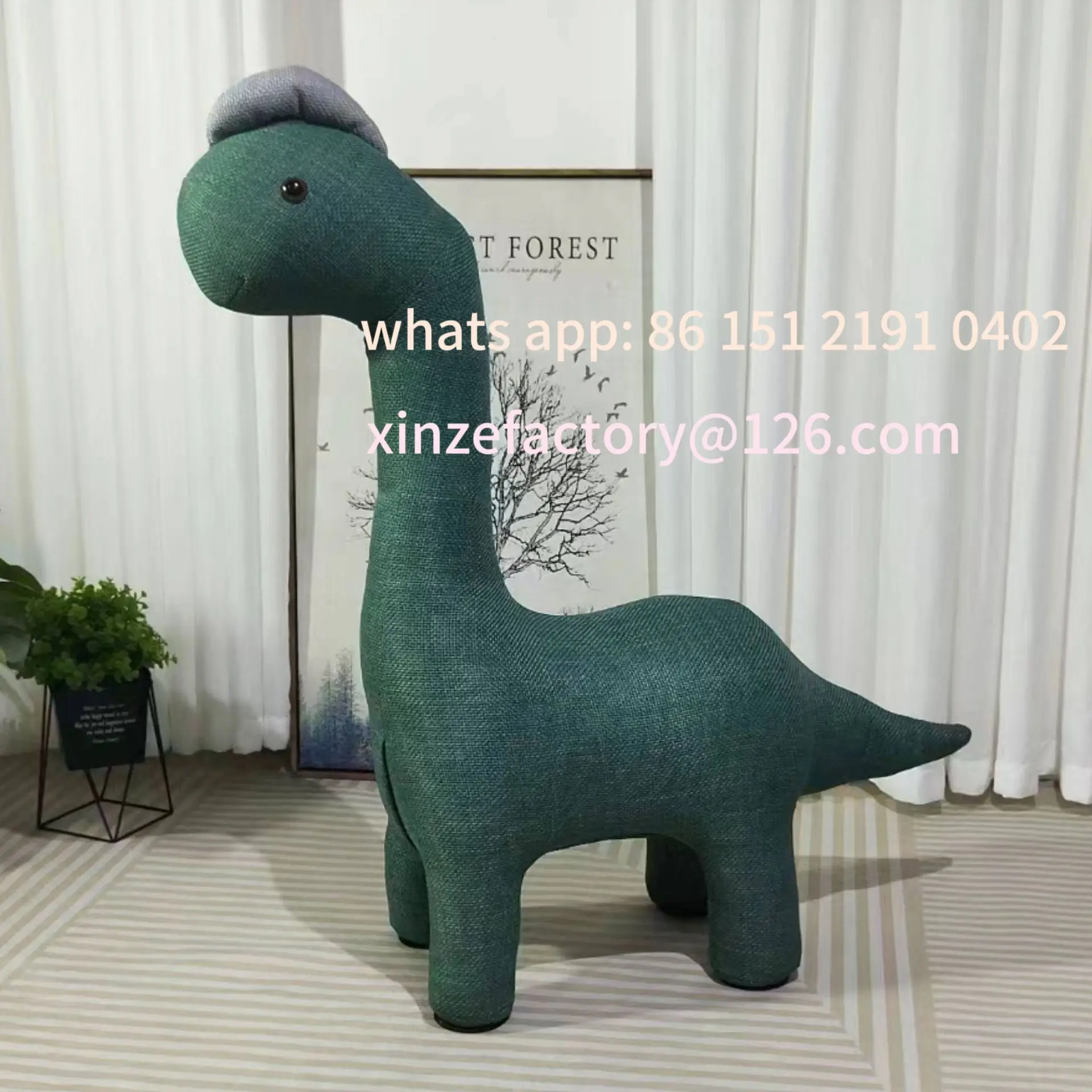 

Customizable living room bedroom ornaments dinosaur home shoe changing stool children cartoon seat housewarming gift chair