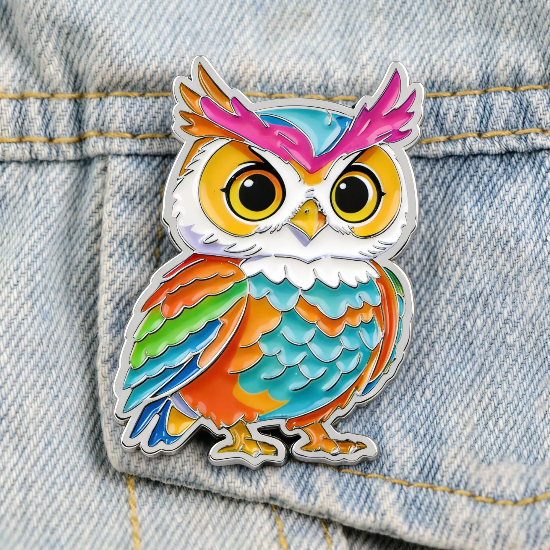 Pin de esmalte de búho lindo, broche de búho nocturno de dibujos animados, pin de solapa de animal Kawaii para mochila, bolso, sombrero, insignia, regalo creativo para amantes de las aves