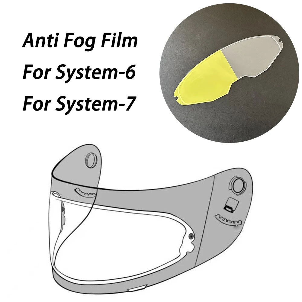 

Motorcycle Helmet Visor Patch Film Fit For BMW System-6 System 7 Visor Anti Fog Film Replacement Helmet Accessories