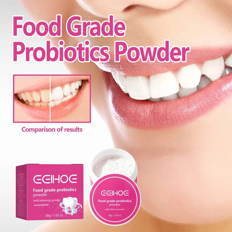 

Teeth Whitening Tooth Powder - Deep Tartar Cleaning, Stain Removal, Brightening & Long-Lasting Fresh Breath For Radiant Smile