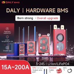 Daly BMS 4s Balance 18650 배터리 Li-ion Lifepo4 3s 8s 13s 14s 16s 24S 12V 24v 36v 48v 60V 72V 100A 120A 150A 200A 250A 300A 500