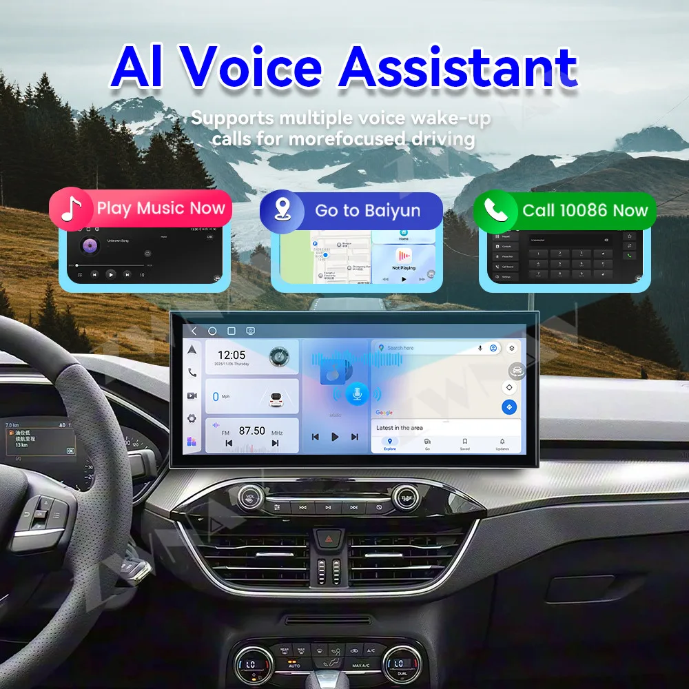 Car Interior Accessories Android 15 15.8 Inch For Ford Focus 2019-2022 Car Gps Multimedia Player Radio Tape Recorder Head Unit