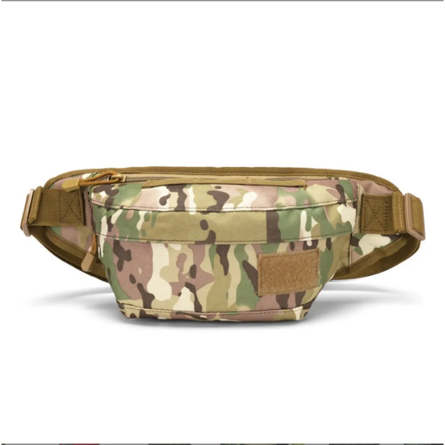 

【New Arrival】 Digital Camo Tactical Fanny Pack, Water Resistant Molle Waist Bag, Adjustable Belt Sling Pack for Hiking and Outdoor Sports
