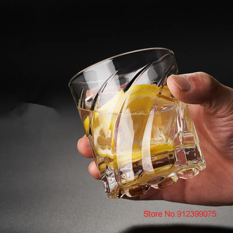 Germany SHTOX Design Rotating Whiskey Glasses Crystal Stable Rotated Flow Shadow Relaxed Wine Tasting Cup Whisky Enjoy Tumbler