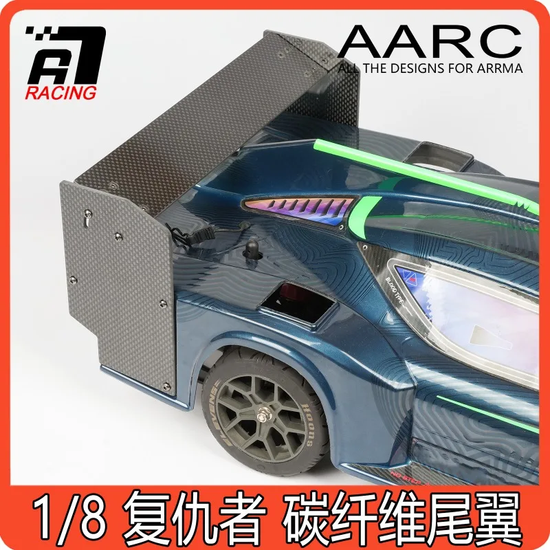 

ARRMA VENDETTA масштаб 1/8 RC детали для обновления дорожного автомобиля 3 мм спойлер заднего крыла из углеродного волокна для высокоскоростной производительности