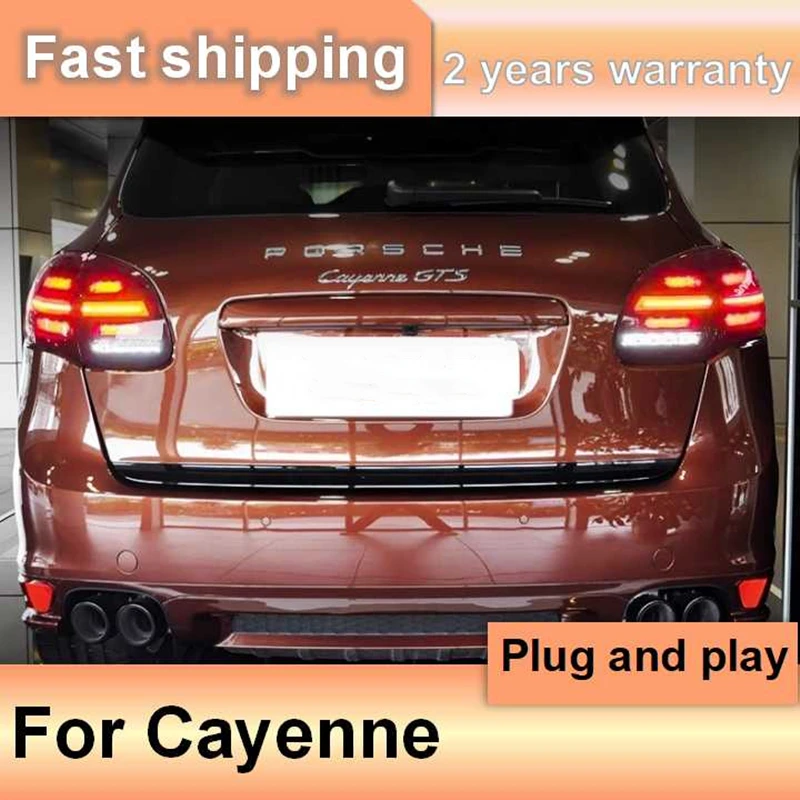 

Автомобильные аксессуары для Porsche Cayenne, задний фонарь 2011-2013, задние фонари Cayenne, задние DRL, противотуманные фары, указатель поворота, задний ход