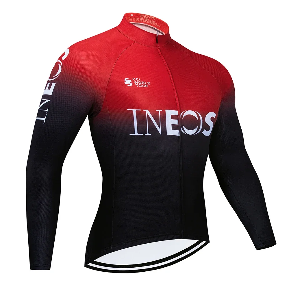 2024  Cycling Jersey Premium Long Sleeve Sweatshirt Cycling Suit Autumn Quick-Dry Racing Uniform Team Men Bicycle Clothing