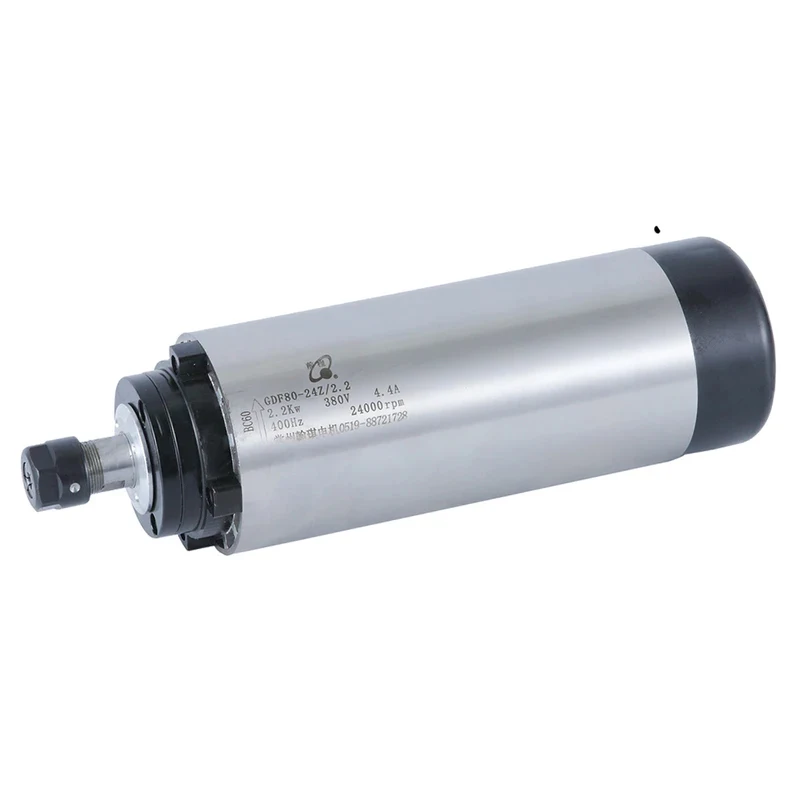 Round Shape Cooling Spindle DF0-Z ER KW 0Mm HQD Hine Spindle For CNC Milling hine