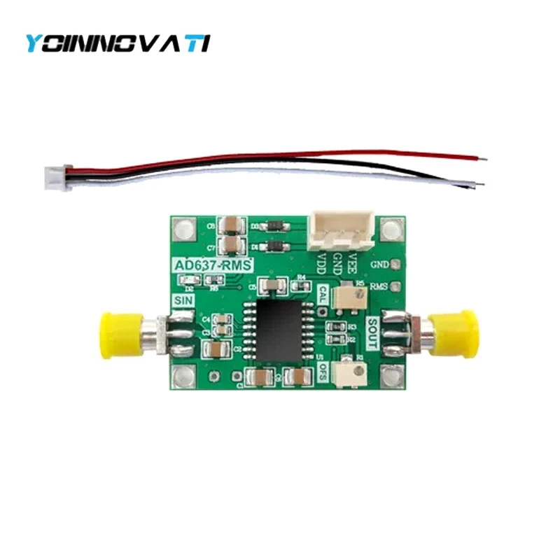 AD637 Module V2.0 True RMS Detection with Peak Voltage Measurement, Peak Detector Data Acquisition Board LF-8MHz 60dB