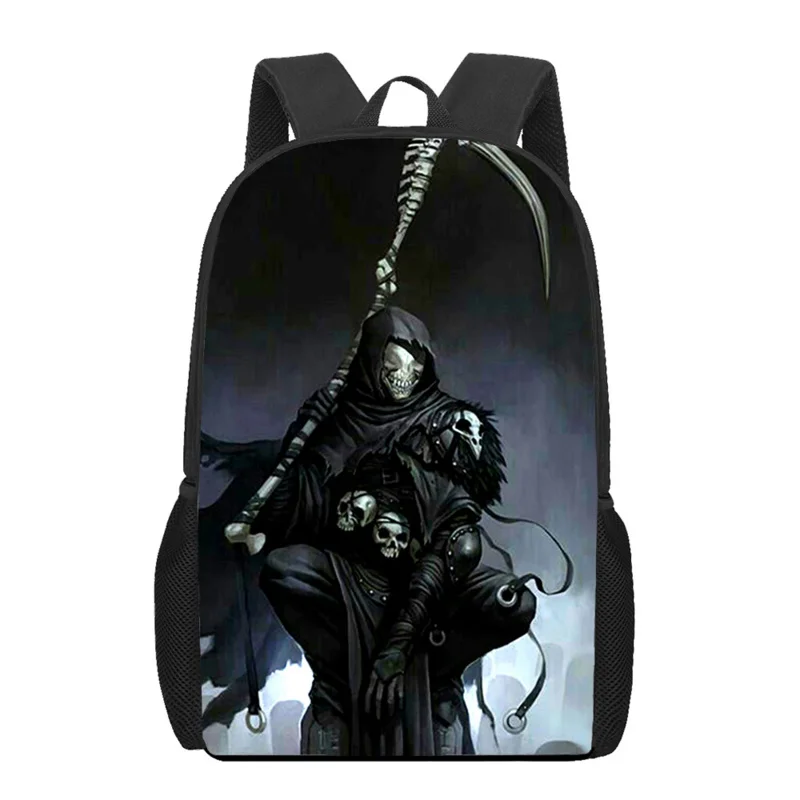 Sac à dos Horror Grim Reaper pour garçons et filles, sac à dos pour enfants, sac à livres pour enfants, sac à dos pour adolescents, sac à dos décontracté lancé, 03