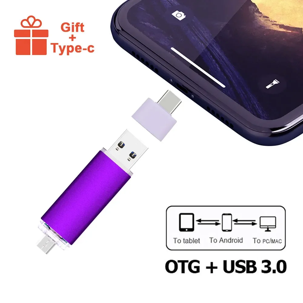 Ponad 1 szt. Bezpłatne logo) Pamięć flash USB Metalowy pendrive 128 GB Pamięć USB 3. 0 Pendrive 64 GB 128 GB 256 GB dla telefonu/komputera z