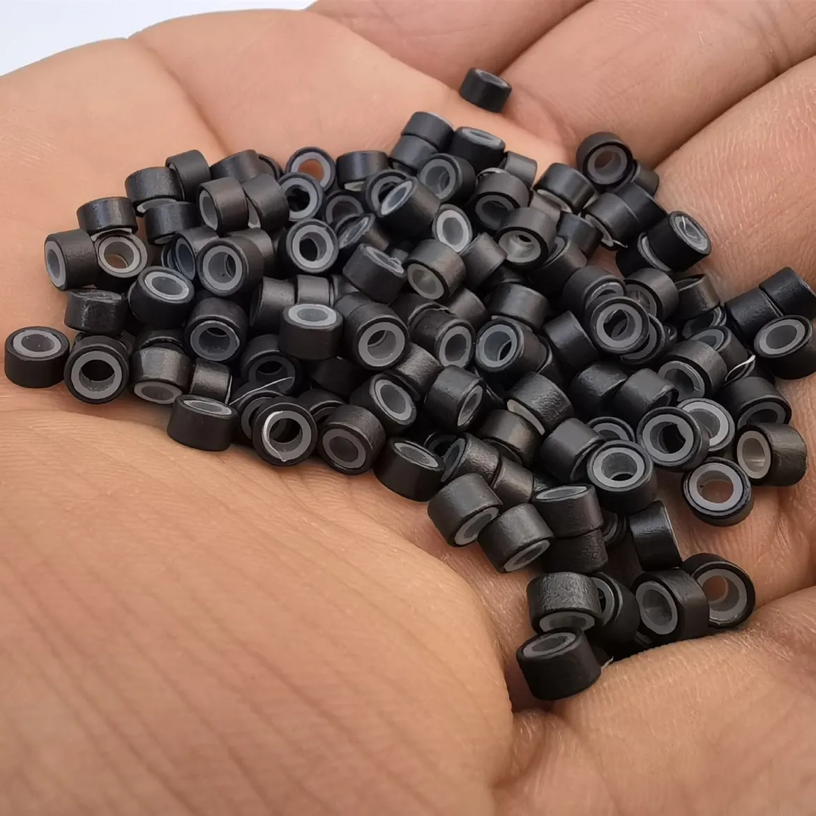 100 قطعة 503030 سيليكون الشعر الخرز 8 ألوان حلقة نانو الشعر التمديد مايكرو الخرز صالون مصفف الشعر Dreadlock أدوات الشعر التمديد #2