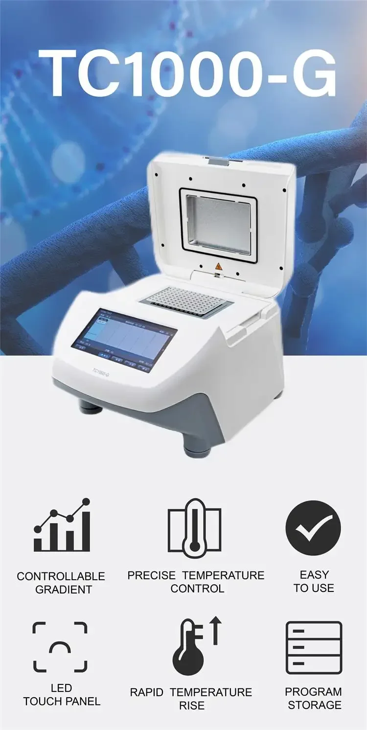 Intelligent PCR Machine TC1000-G-Pro Amplification Gradient Thermal Cycler DNA/RNA Real Time Pcr for Laboratory