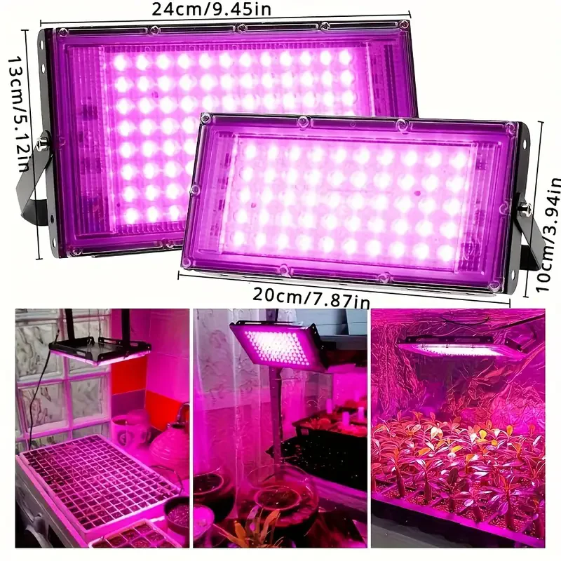 ファイトランプ 50 ワット 100 ワット 300 ワット植物用ファイトランプフルスペクトル Led 栽培植物栽培者屋内文化 Led 成長ランプ Uv ランプ