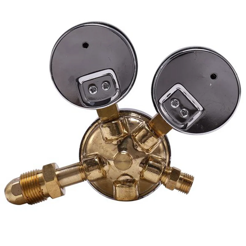 

AC23-2X Oxygen Gas Bottle Regulators O2 Reducing Pressure Inhaler Double Gauge Regulator Oxygen Tank Regulator
