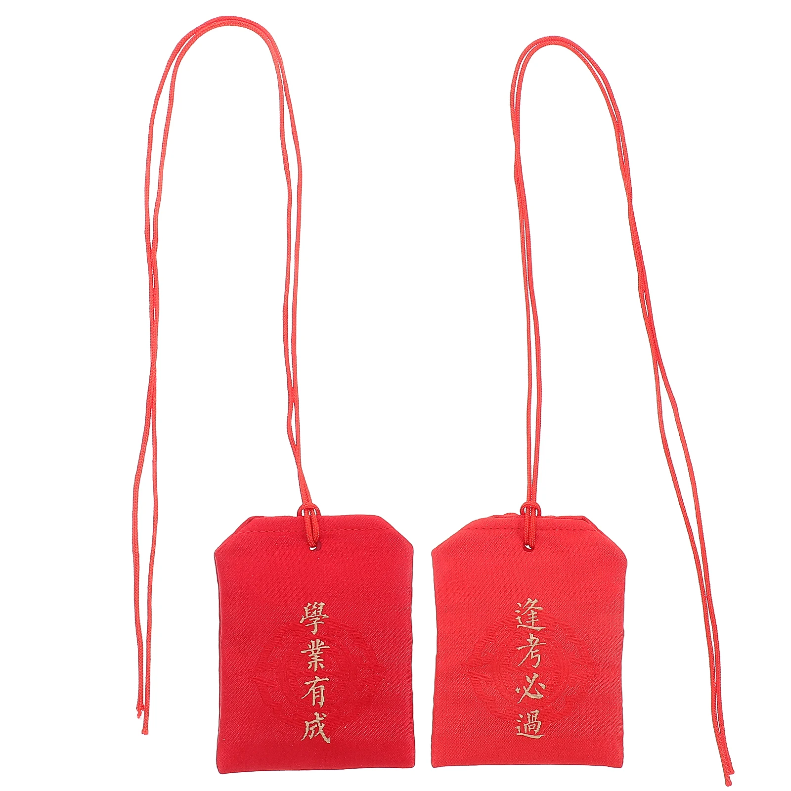 

2Pcs Chinese Sachet Pendant Blessing Bag Embroidered Tassel Necklace Graduation Party Favor Portable Fragrance Pouch Car Hanging