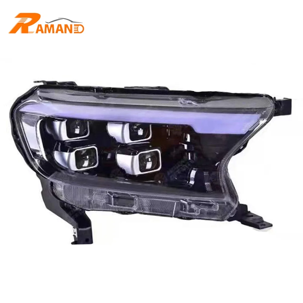 Factory LED Headlight for Everest 2015-2021 4 Lens Refit Head Light Retrofit Lamps for Everest Headlight 2018