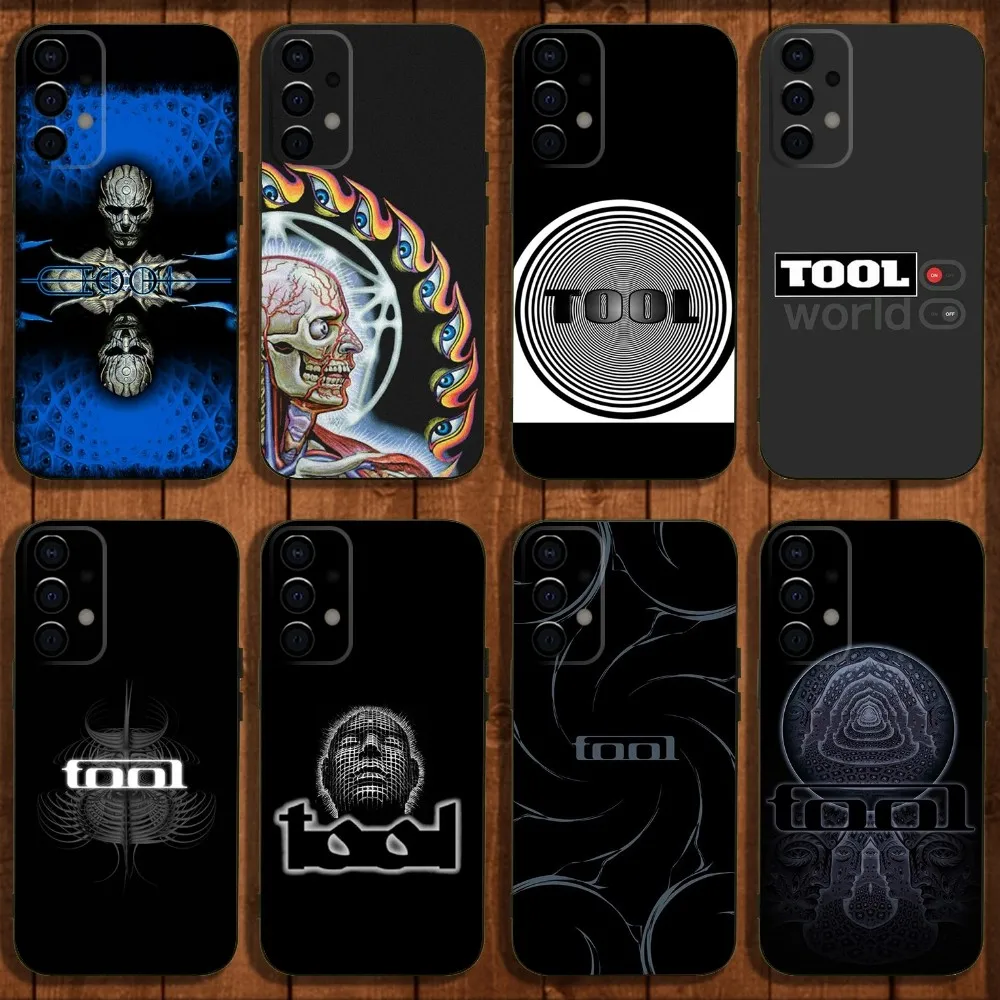 Band T-Tool Schism Phone Case For Samsung Galaxy A13,A21s,A22,A31,A32,A52,A53,A71,A80,A91 Soft Black Cover