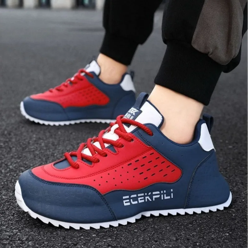 

Мужская универсальная модная обувь с тиснением на толстой подошве, весна 2024, новый стиль, удобная повседневная спортивная обувь, массивные кроссовки