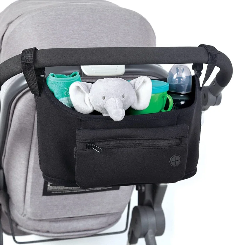 OEM Factory Detachable Portable Universal Travel Baby Stroller Organizer With Cup Holders Baby Stroller Organizer Bag