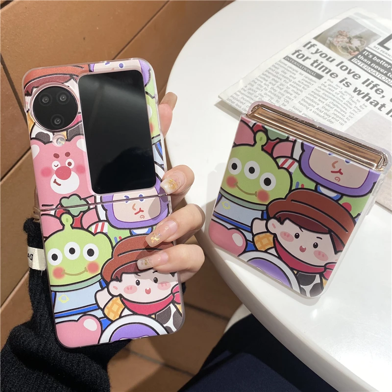 Speelgoed Anime Verhaal Krijtje Jongen Melodie Kuromi Hellokitty Schattig Voor Oppo N3 N2 Flip Vind N Vivo X Flip Fold Hoes Telefoonhoesje