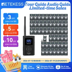RETEKESS Wireless Tour Guide Audio System FT11 FM Transmitter PR13 FM Radio Receiver Tour Guide Conference Church Hajj Training