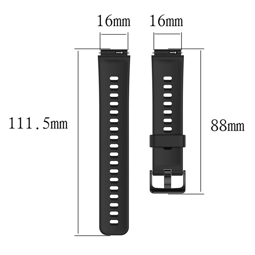 16mm Silicone Wrist Strap for Huawei TalkBand B7 B6 B3 Smart Bracelet Wristband for Keep B4