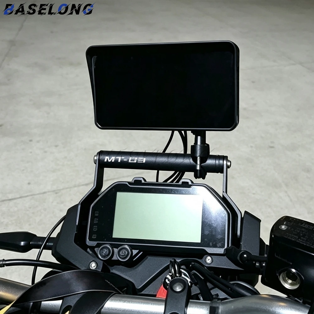 Motorcycle GPS Navigation Mobile Phone Holder Bracket Extension Bar Stand For YAMAHA MT-03 MT-25 MT03 MT25 2020-2026 MT 03 MT 25