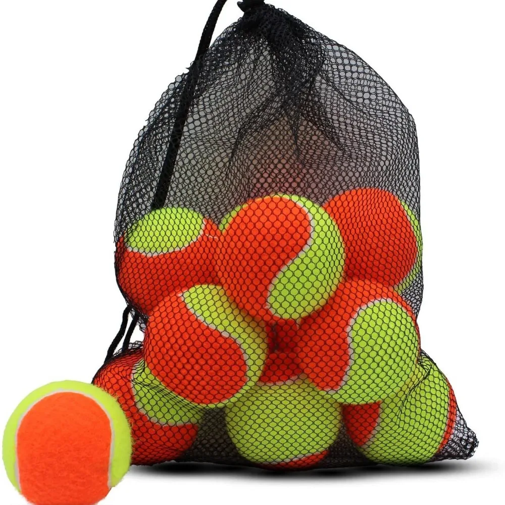 Soft Elastic Tennis Balls Low Compression With Carry Bag Pressureless Tennis Balls Rubber Training Practice Beaches Tennis Ball
