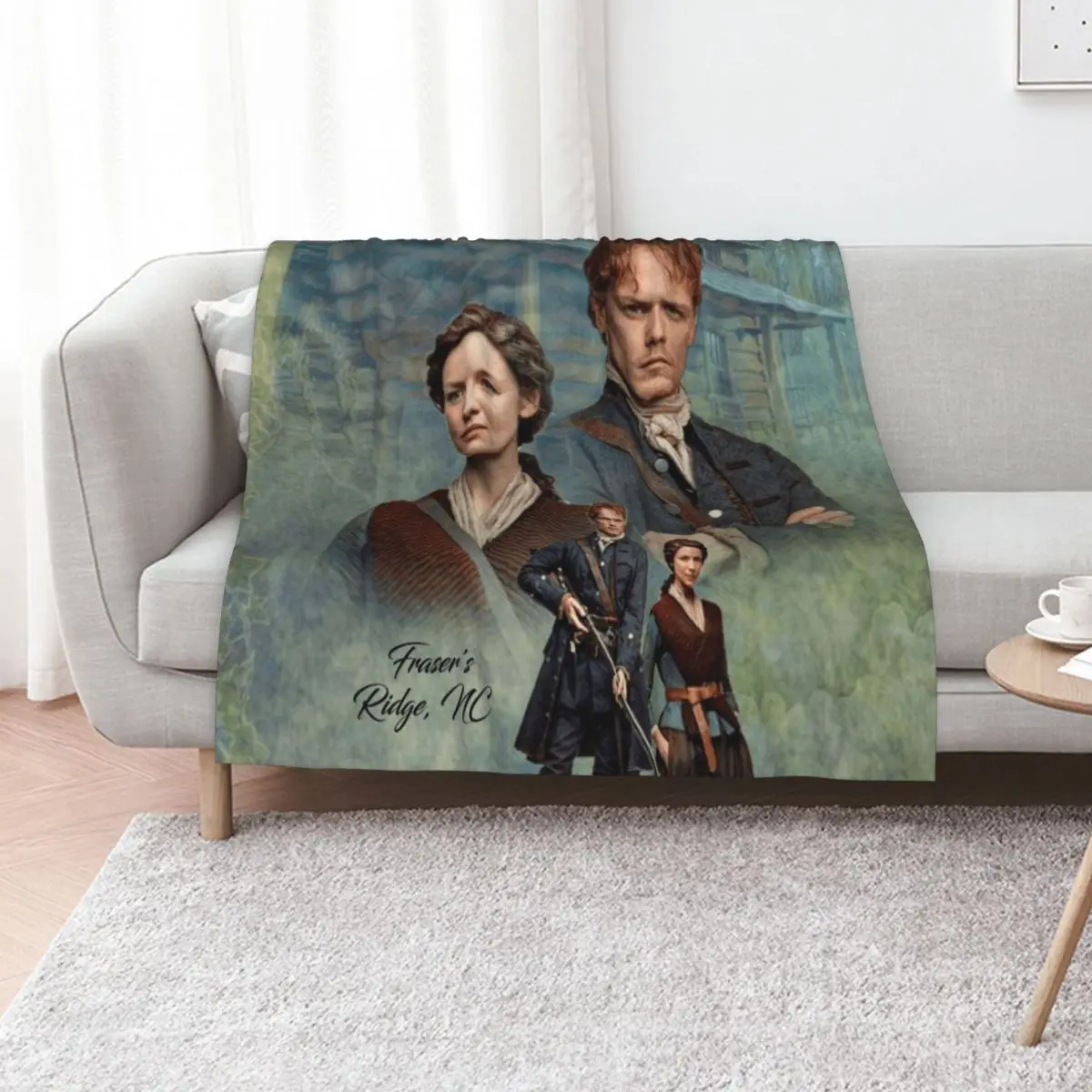 Jamie and Claire Fraser/Frasers Ridge, NC Throw Blanket for sofa Beach Luxury Thicken Plush Picnic Blankets
