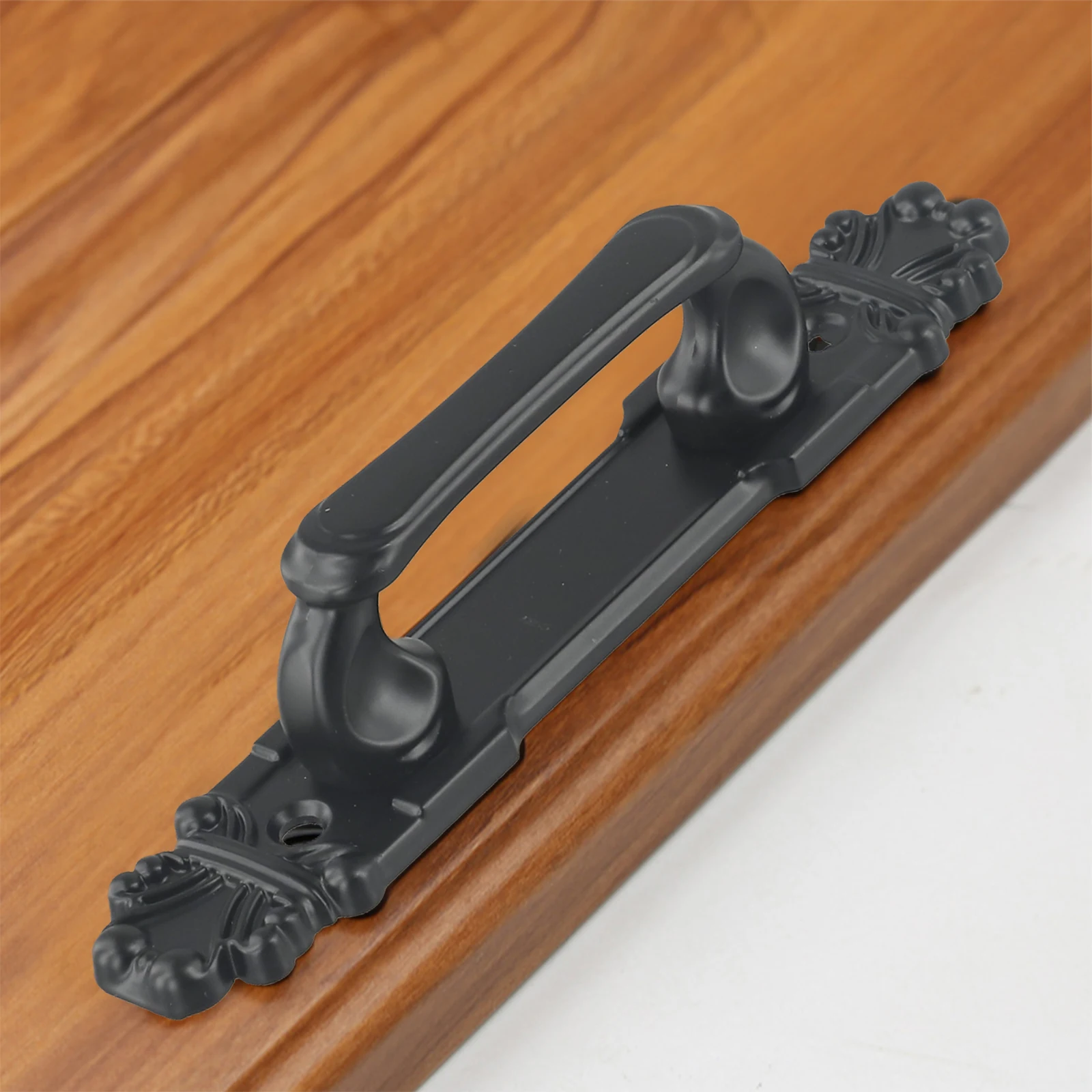 

1/2pc Antique Metal Door Handle Heavy Duty Barn Door Pull Black Solid Cast Iron Sliding Door Handle Grip Accessories