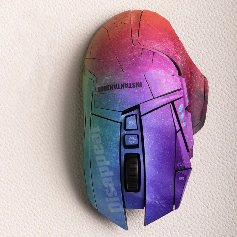 Mouse Stickers Anti-skid Lizard Skin Sweat Absorbent Handmade Stickers For Logitech G502 Gamer Mouse