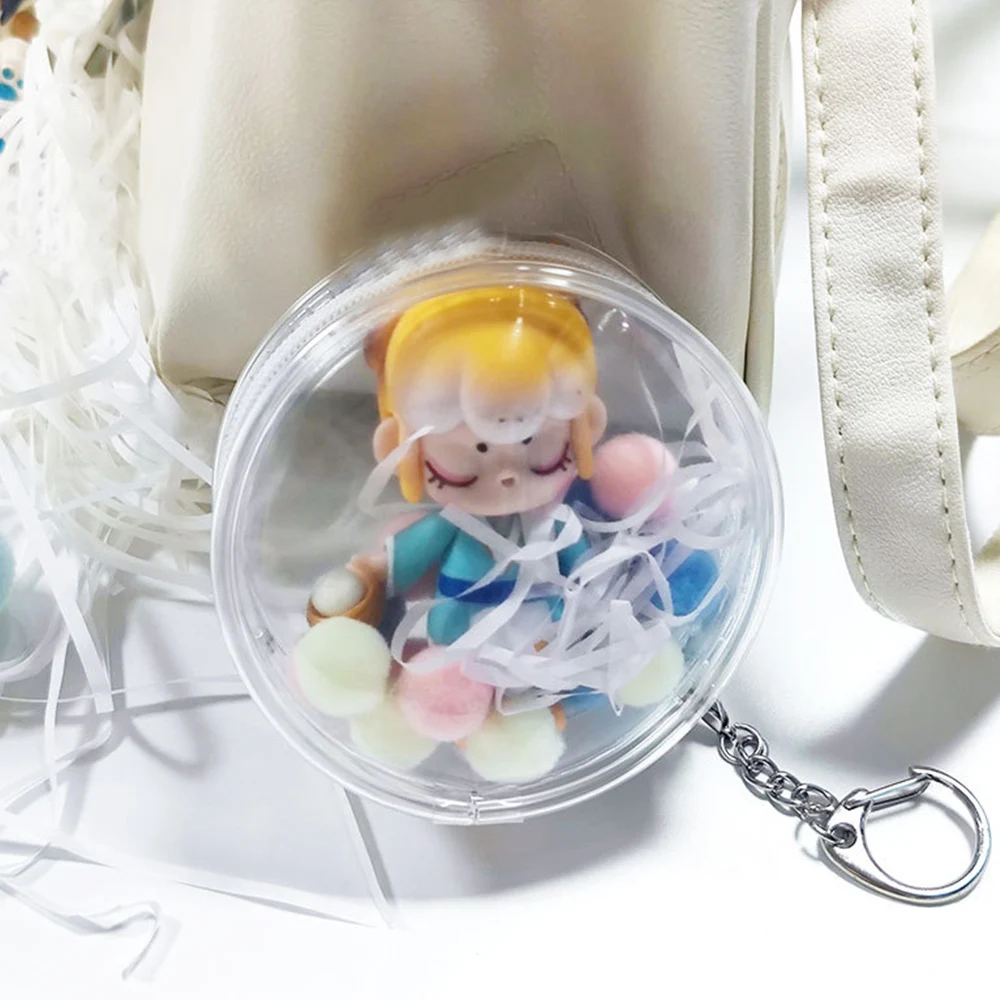 Transparent Protector Case Outdoor Bag Mini Round Pouch For 58mm/75mm Anime Badge Student Button Japanese Cartoon Pins Badges