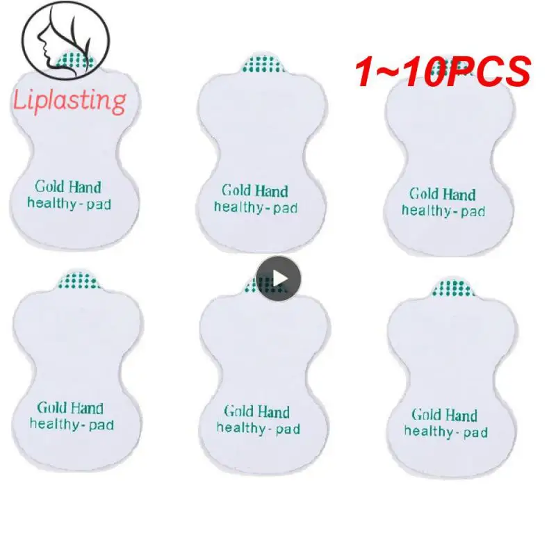 1~10PCS Gel Electrode Pads Gourd Shape Easy To Carry High Adhesion Recycle High Conductivity Hydrogel Patch