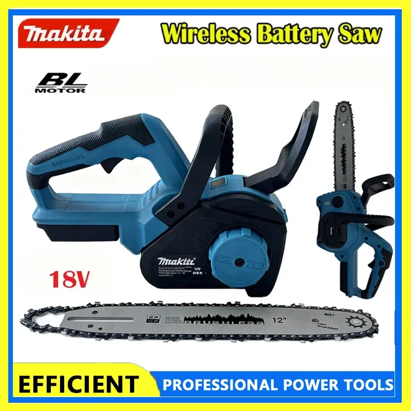 

Makita 12Inch Brushless Electric Chain Saw 1500W Cordless Pruning Woodworking Power Tool Handheld Garden Cutter For 18V