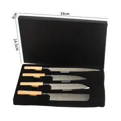 4PCS Japanese Kitchen Chef Knives Set Fish Santoku Sharp Cutting Knife Sets Cooking Tools