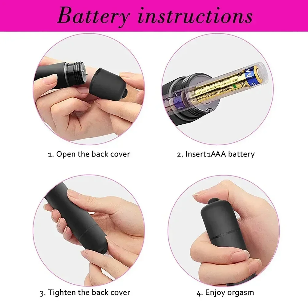 10 Speed Mini Bullet Vibrator for Women Waterproof Clitoris Stimulator Dildo Vibrators Vagina Sex Toys for Woman Sex Products - Image 3