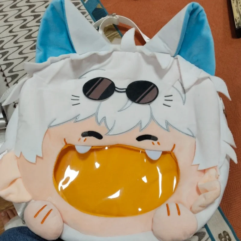 새로운 재미 있은 귀여운 만화 Jujetsu Kaisen Gojo Satoru 만화 아기 가방 소녀 애니메이션 대용량 배낭 어린이 생일 선물