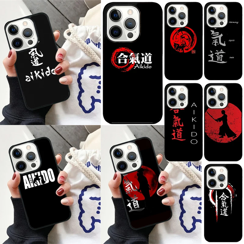 Japan Martial Aikido TPU Cover For iPhone 16 13 14 15 Pro Max 12 Mini 11 15 Pro Max 6 7 8 Plus Max SE 2020 Phone Case