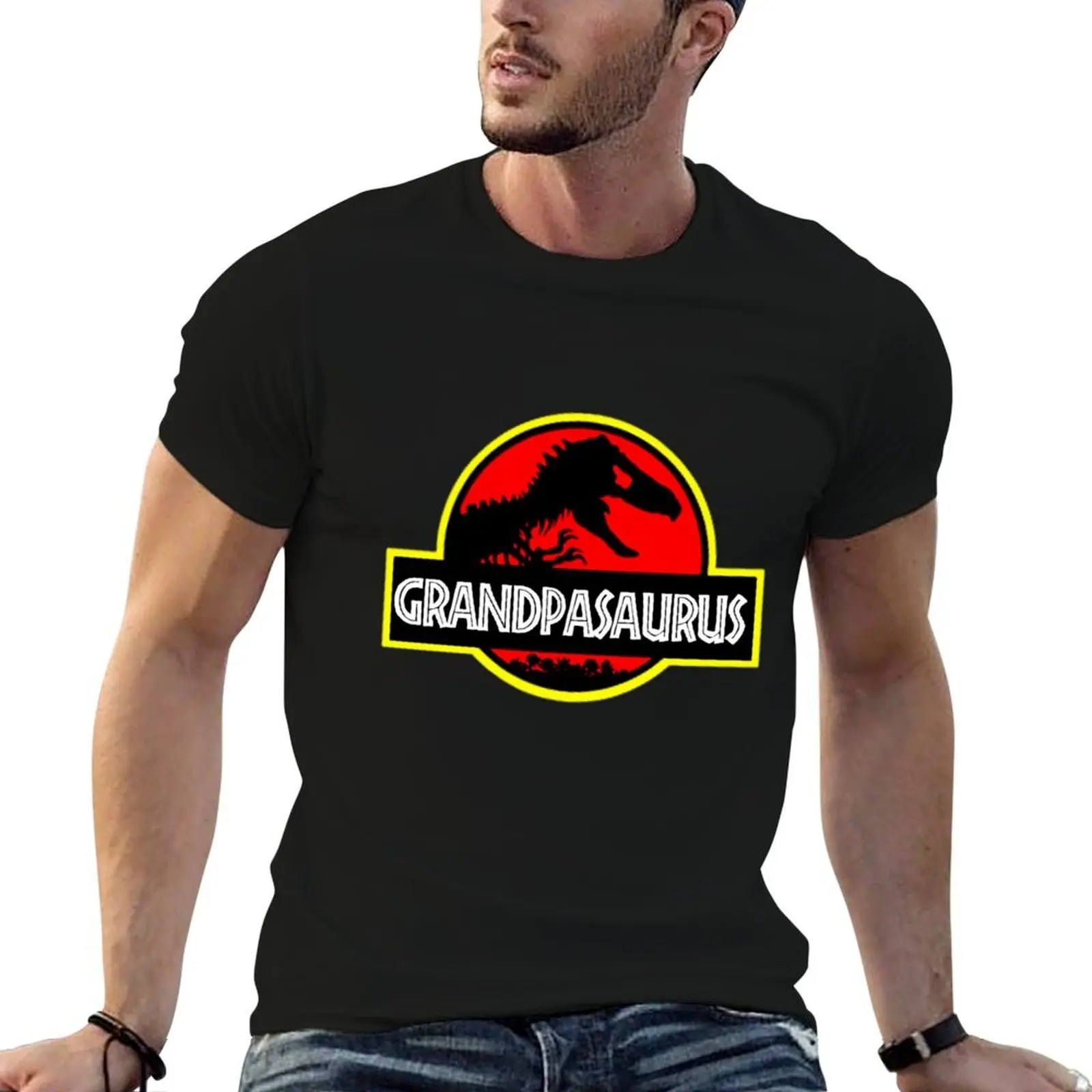 Grandpasaurus - T Rex - Funny Grandpa T-Shirt heavyweights sweat oversized t shirt men