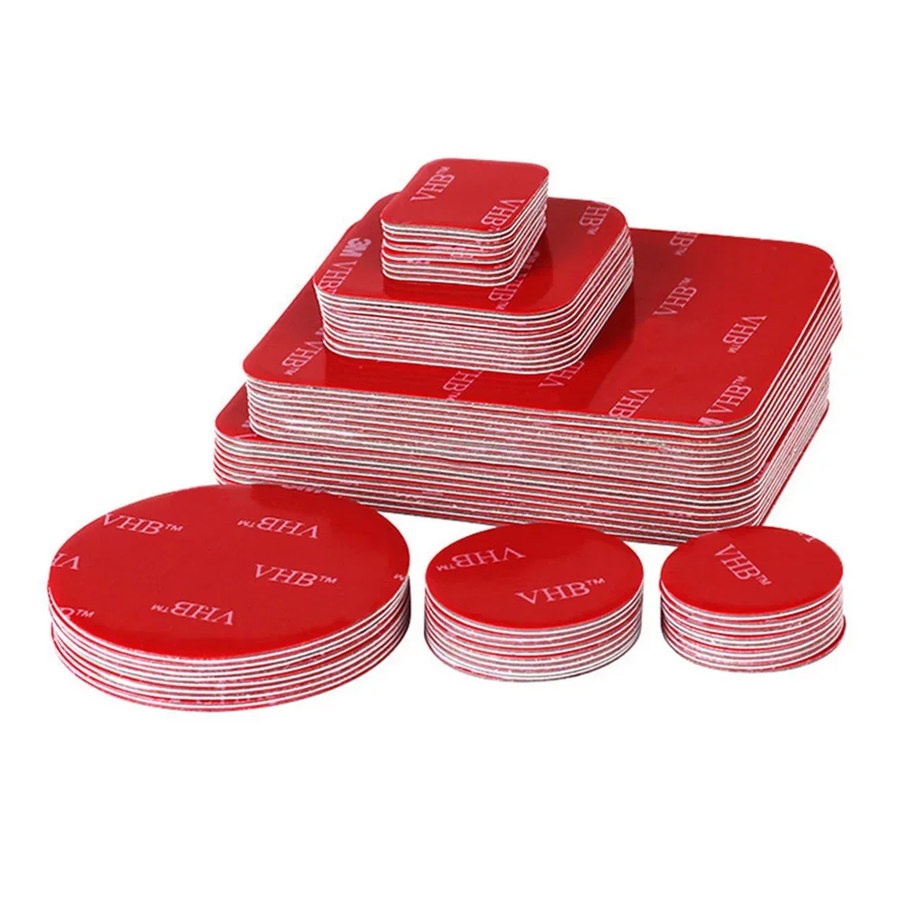 10PCS High Viscosity VHB Double-Sided Adhesive Tape, Seamless Waterproof Foam Tape, Round Square Car Round Adhesive Tape image 3