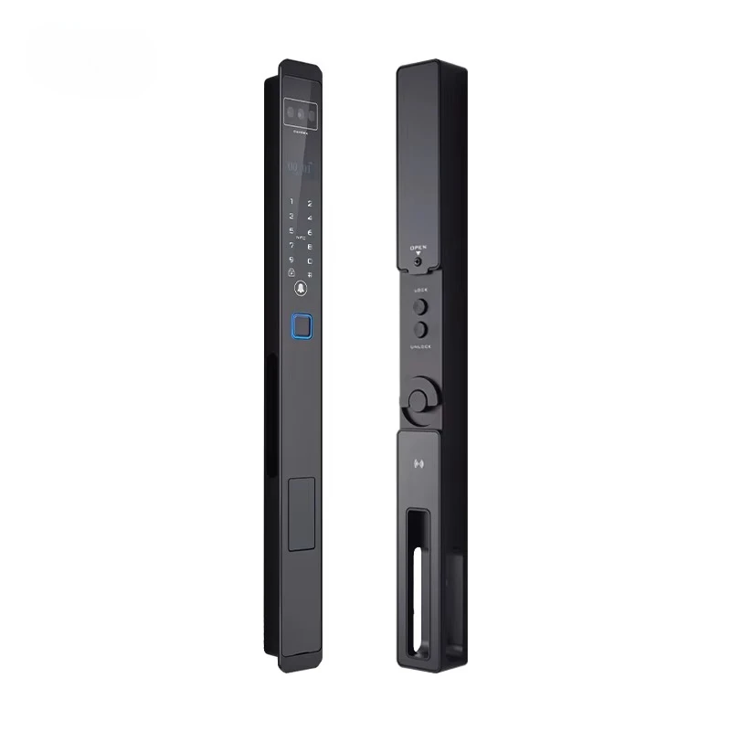 

Straight Style Broken Bridge Aluminum Ultra Narrow Ultra Thin Frame Face Recognition Palmprint Video Intercom