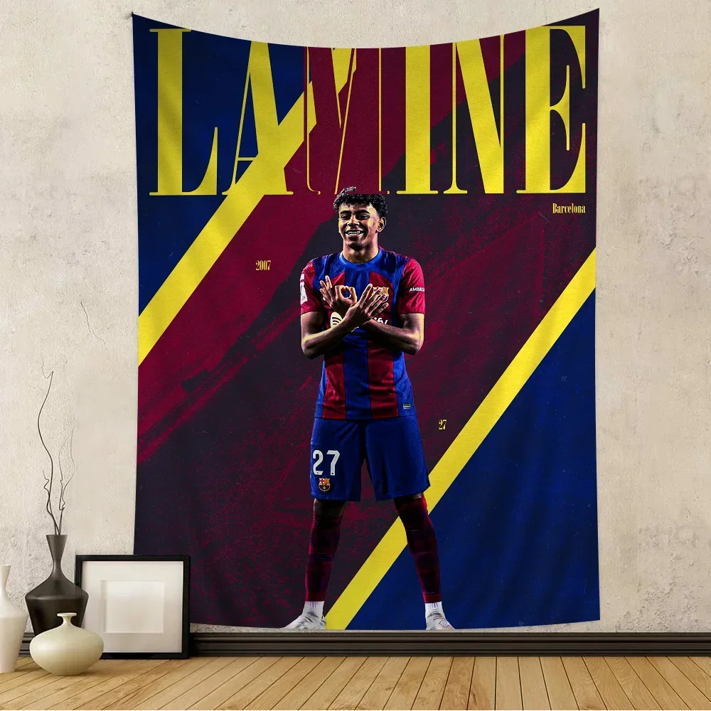 L-Lamine FootballStar Y-Yamal Tapestry Anime Tapestry Hanging Tarot Hippie Wall Rugs Dorm Wall Hanging Sheets